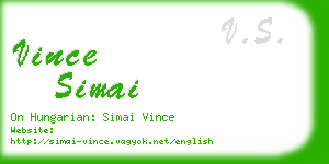 vince simai business card